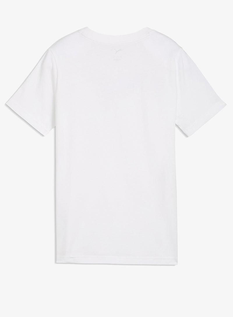 PUMA Youth Graphic Floral Cat T-Shirt - Image 2