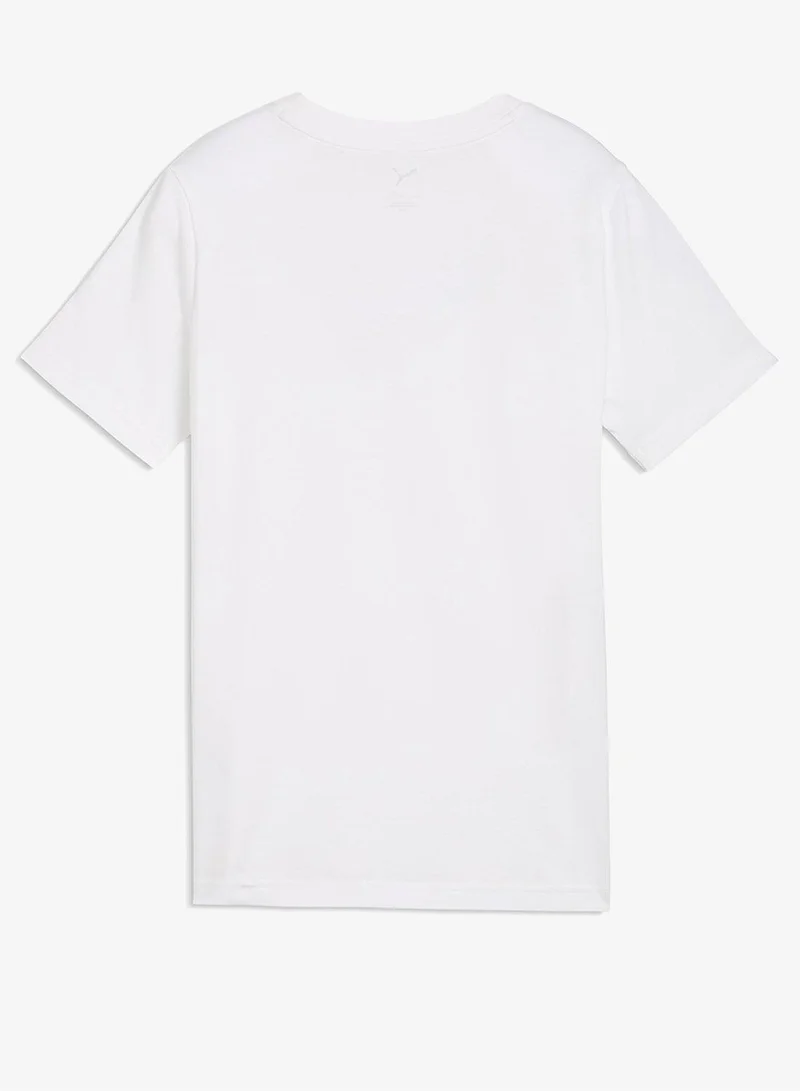 بوما تيشيرت قطة برسومات زهور للشباب