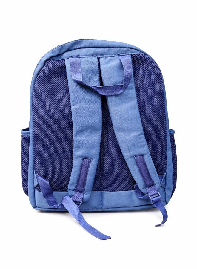 Spytek Blue Casual Backpack with Mesh Back Panel and Padded Shoulder Straps, Lightweight School Bag