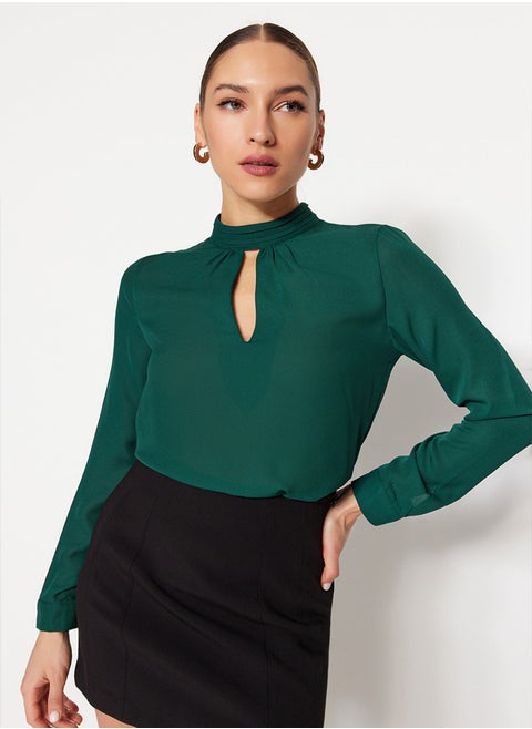 Blouse - Green - Regular fit