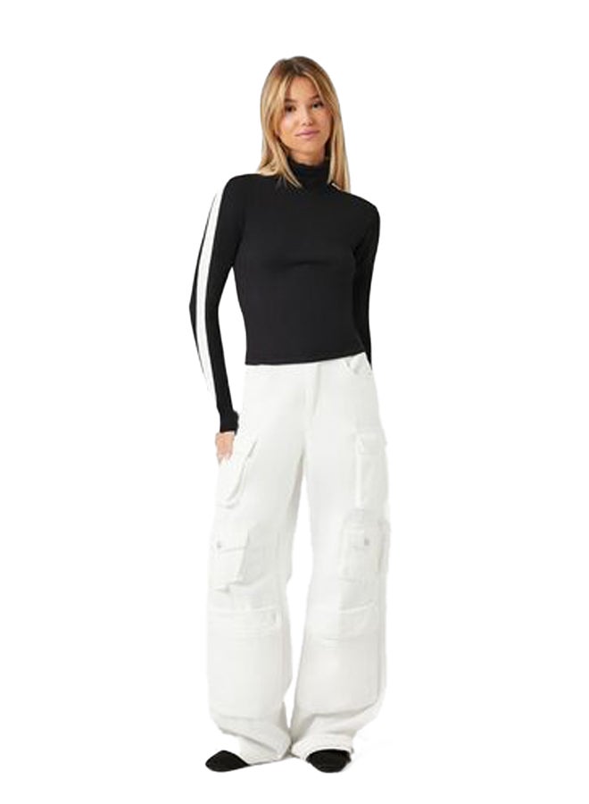 FOREVER 21 Striped-Trim Turtleneck Sweater  - Image 5