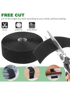 joyzzz Adjustable Cable Straps 5Cm×5M Wide Cable Ties With 20 Buckles Reusable Fastening Cable Ties Free Cut Length Hook And Loop Securing Strap For Cable Tidy Wire Management Cord Organiser  - Image 4