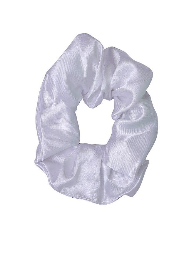 Nnr_Girls Satin Hair Scrunchies Rubber Bands_Pack Of_ 4 Pcs_ Multicolour - Image 4