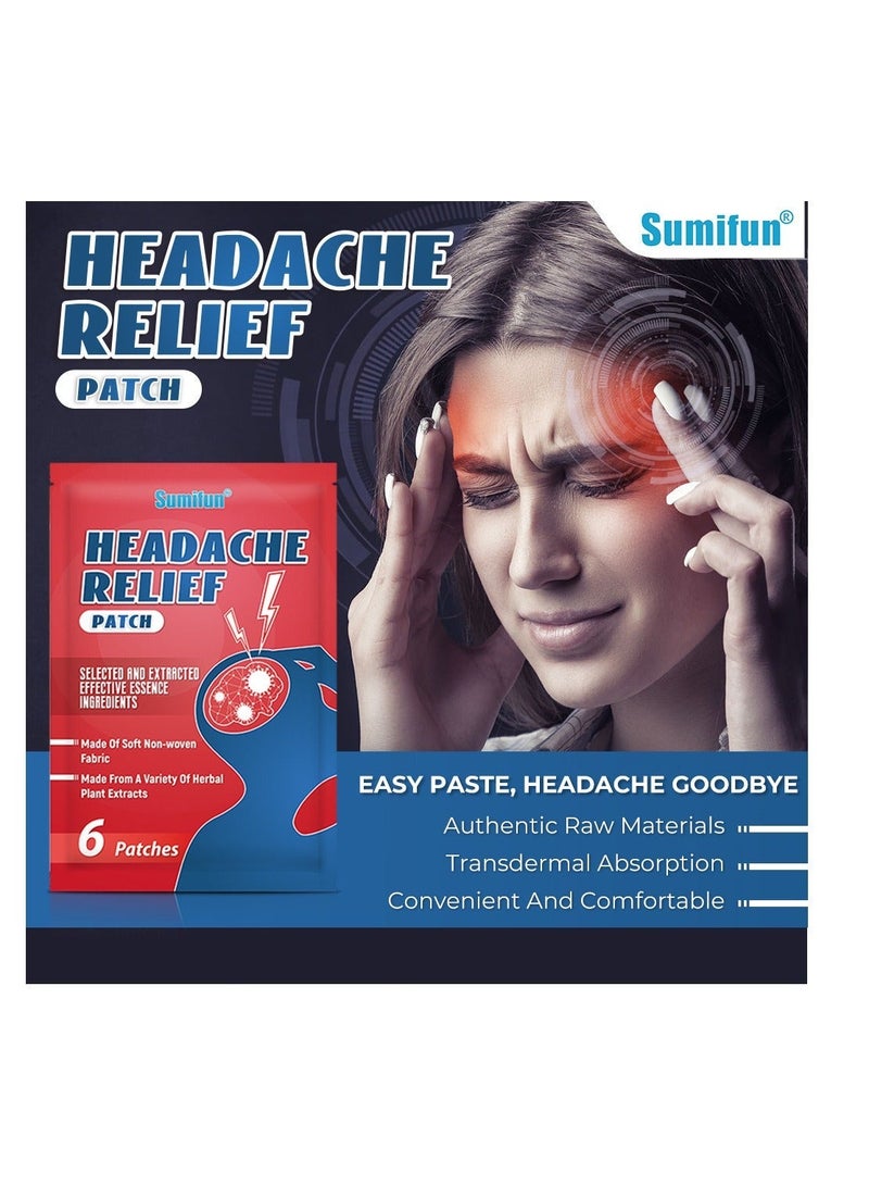 Sumifun لصقات الضغط على الجسم لتخفيف الصداع وتخفيف الألم والتعب - Image 3