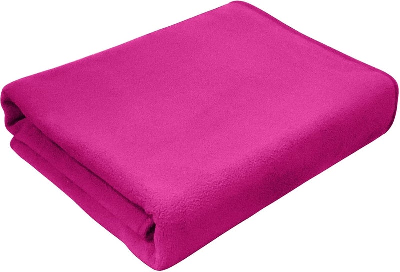 Electric Heated Blanket Single Layer 3 Heat Settings USB Portable Heated Shawl for Travel Home Office (Rose Red, 150cm*80cm) - Image 1