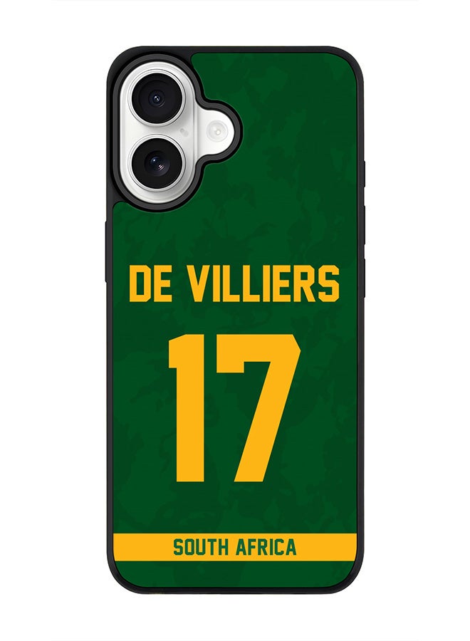 Stylizedd iPhone 17 Case, [Compatible with MagSafe] Slim Magnetic cover Phone Case iPhone 17 -South Africa AB de Villiers, Jersey No 17 - Image 1