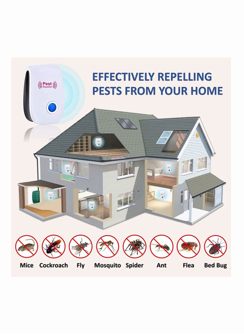SYOSI - Ultrasonic Pest Repeller 6 Pack Plug in Pest Control Indoor Mice Repellent for Bug Cockroach Ant Spider Mosquito Mice - Image 1