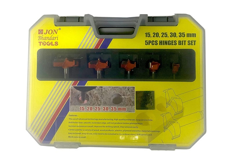 Jon Bhandari Tools Jon Bhandari Tools 15 20 25 30 35 40 50Mm Hinge Boring Forstner Straight Drill Bit Set Carbide Tipped For Wood And Plywood  - Image 4