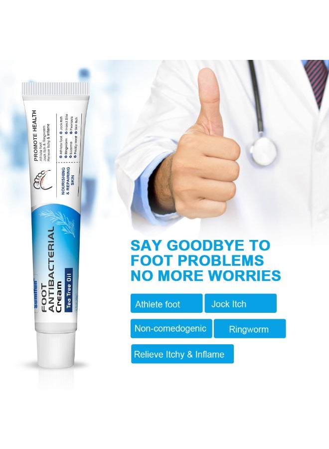 سوميفون كريم مضاد للتعرق للقدمين، المكون النشط هو زيت شجرة الشاي - Image 3