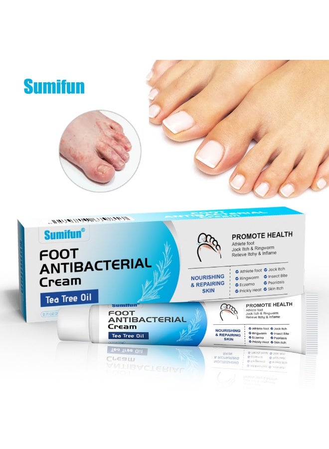 سوميفون كريم مضاد للتعرق للقدمين، المكون النشط هو زيت شجرة الشاي - Image 1