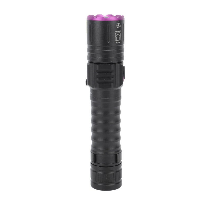 UV Flashlight 395nm Zoomable Lens - IPX4 Waterproof USB Rechargeable Aluminum Alloy UV Light for Pet Stain Detection Home Outdoor Use - Image 4