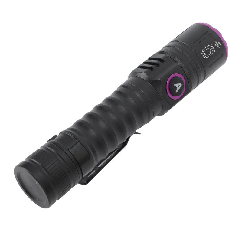 UV Flashlight 395nm Zoomable Lens - IPX4 Waterproof USB Rechargeable Aluminum Alloy UV Light for Pet Stain Detection Home Outdoor Use - Image 2