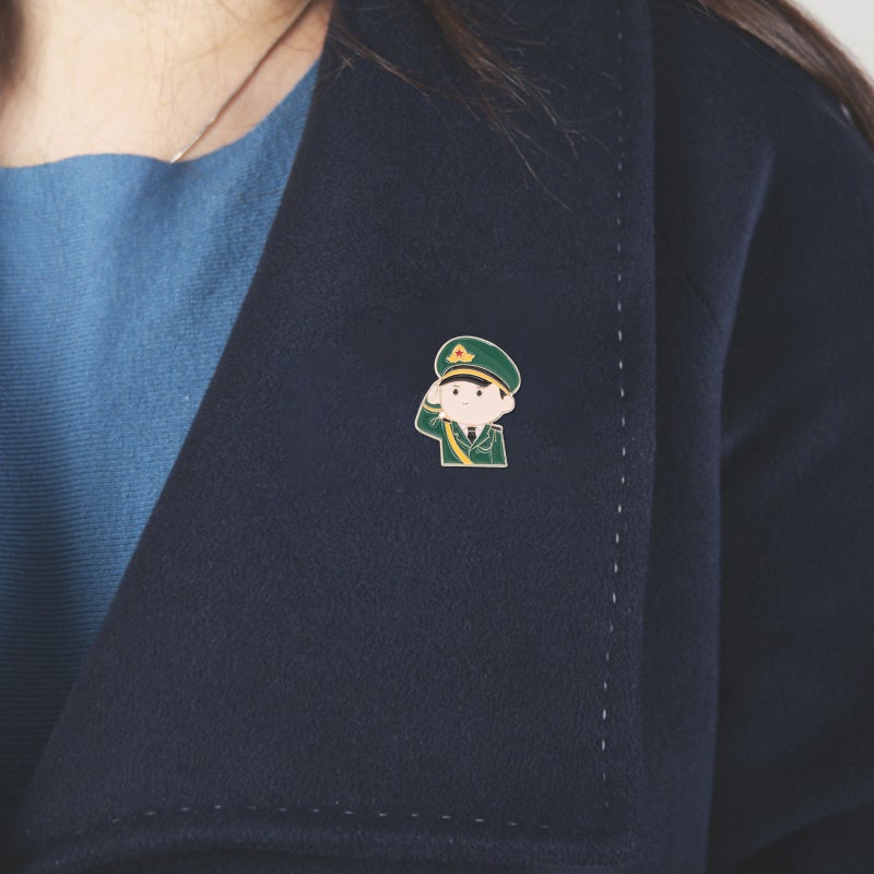 Unique Zinc Alloy Medal Lapel Pins for Memorial Day Uniforms and Costumes Jacket Brooch Pin Scarf Lapel Pin Clothing Accessory - Image 5