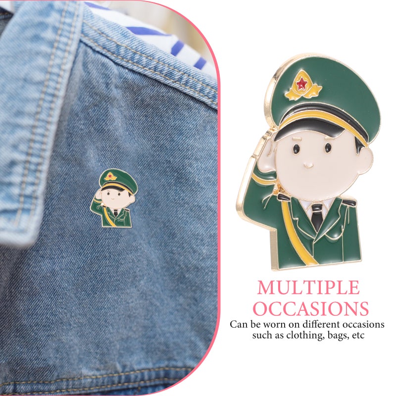Unique Zinc Alloy Medal Lapel Pins for Memorial Day Uniforms and Costumes Jacket Brooch Pin Scarf Lapel Pin Clothing Accessory - Image 3