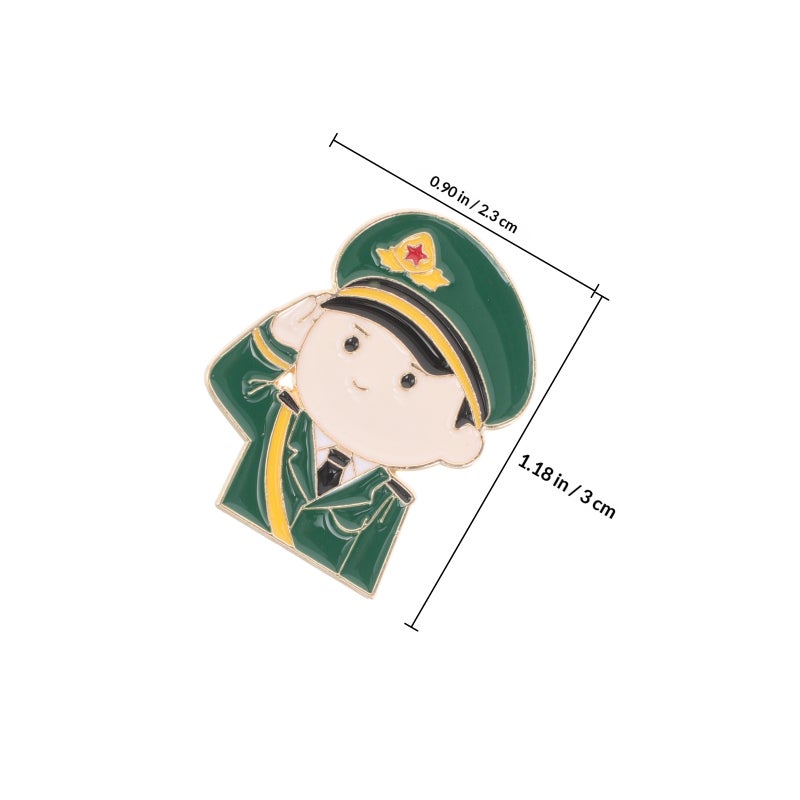 Unique Zinc Alloy Medal Lapel Pins for Memorial Day Uniforms and Costumes Jacket Brooch Pin Scarf Lapel Pin Clothing Accessory - Image 2