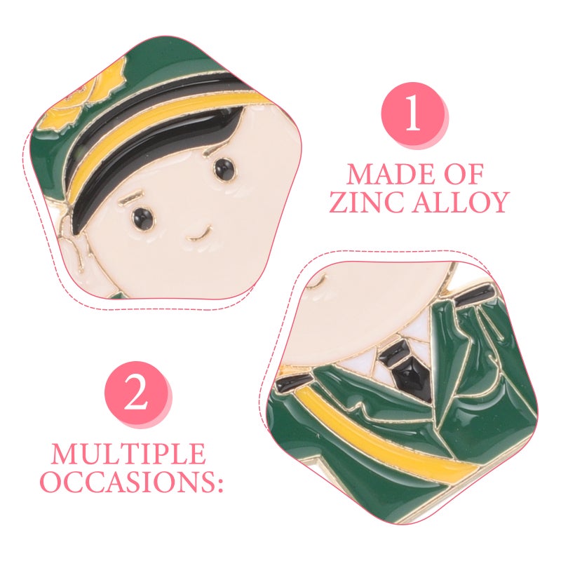 Unique Zinc Alloy Medal Lapel Pins for Memorial Day Uniforms and Costumes Jacket Brooch Pin Scarf Lapel Pin Clothing Accessory - Image 4