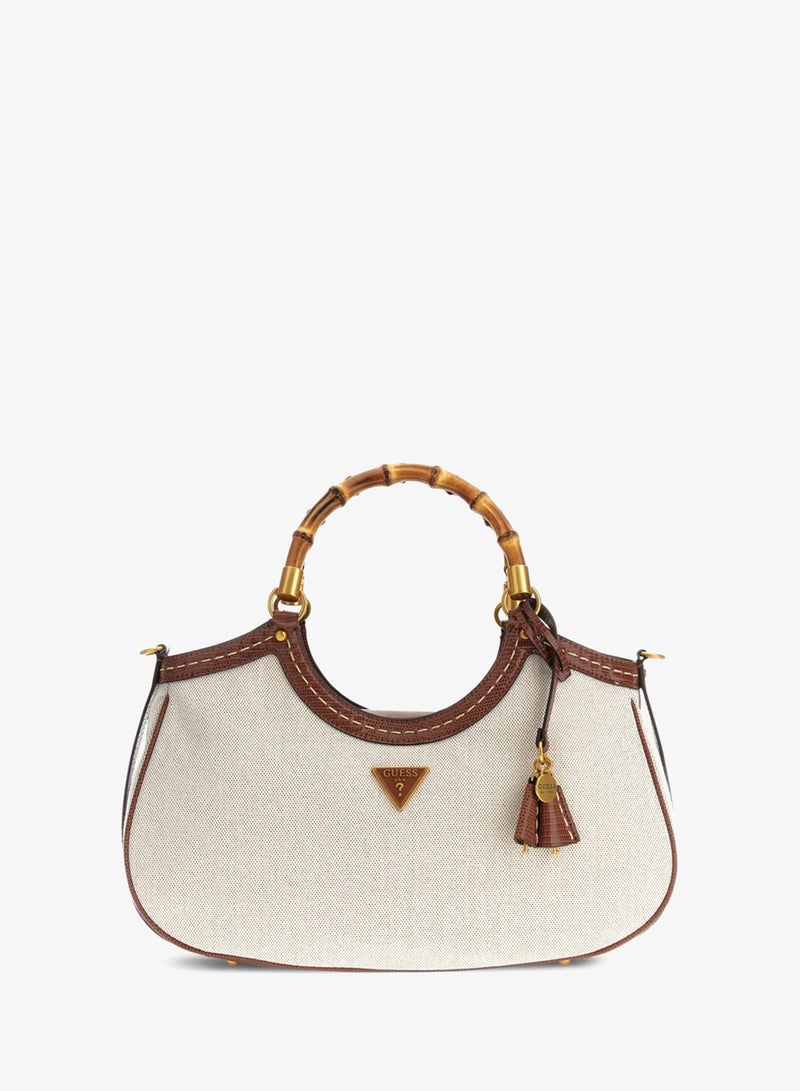 GUESS Zabry Large Bamboo Satchel Bag - Image 2