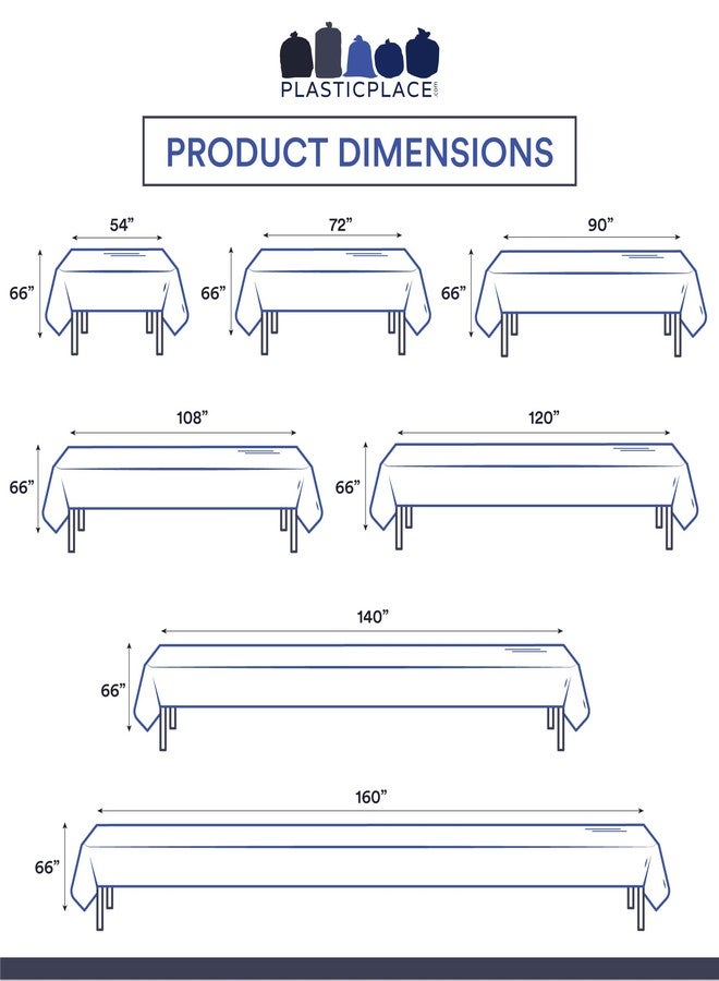 Plasticplace Pre-Cut Clear Plastic Disposable Tablecloth - Rectangular Covers Coreless Roll - Ideal for Ideal for Parties and Events (66" x 108") - Image 3