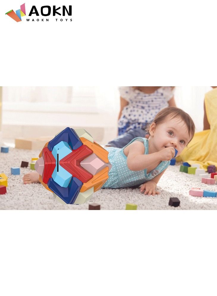 WAOKN Educational Puzzle Toys Building Blocks Coin Counter for Kids Piggy Bank Assembled Toys Coin Ball Assembled Building Blocks Money Bank Rhombus Set - Image 4