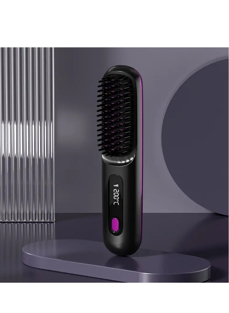 general Cordless Hair Straightener for Women - 3 Heat Levels, Negative Ion Technology, Anti-Scald, USB Rechargeable, LED Display, Portable Design for Home and Travel, Perfect Gift - Image 1