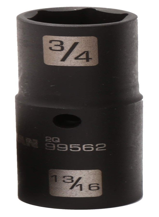 STEELMAN 1/2-Inch Drive 6-Point 3/4-Inch x 13/16-Inch Thin-Wall Double Ended Impact Flip Socket, Durable Corrosion-Resistant Steel, Laser-Etched Callouts