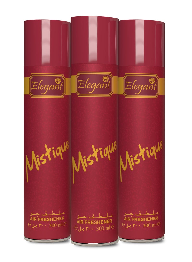 Elegant Mistique Air Freshener Spray 300ML Pack of 3 - Image 1