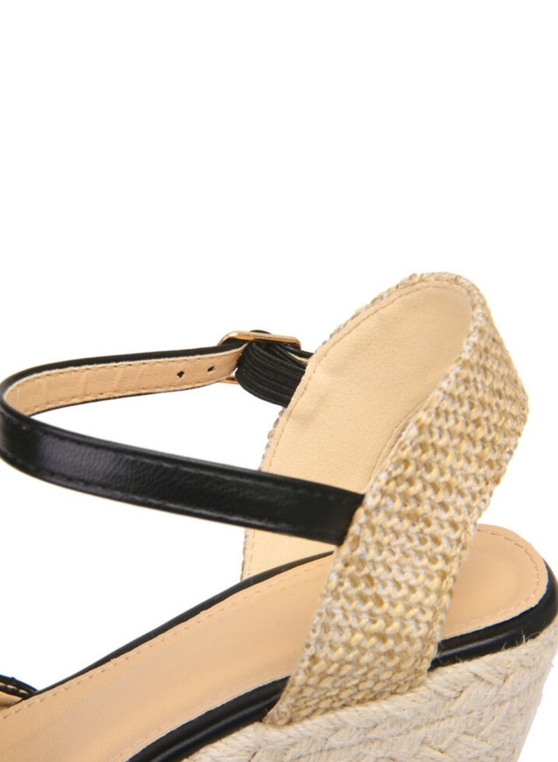 Sharpdo Closed Toe Espadrille Wedges Sandals - Image 4