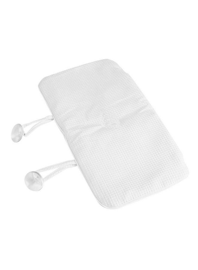 EORTA Inflatable Bathtub Pillow Anti-Slip Aerated Bath Pillow With Suction Cup Spa Bath Cushion For Head Neck Rest Relax, Home, Bathroom, White, 13.8"X7.8" - Image 3