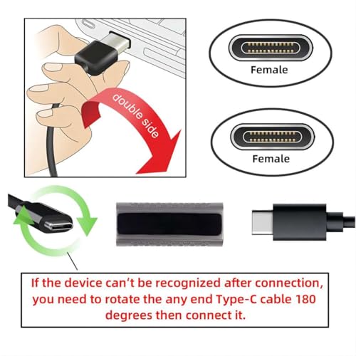 chenyang CY USB C to C Cable USB 31 Type C Male to Female Data Extension Cable with Panel Mount Screw Hole - Image 3