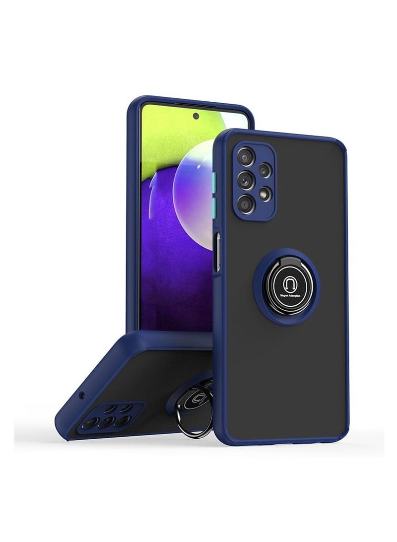 S-TOP Samsung Cover With Magnet Ring A03/A12/ A33 5G/s21 FE/ Navy Color - Image 1