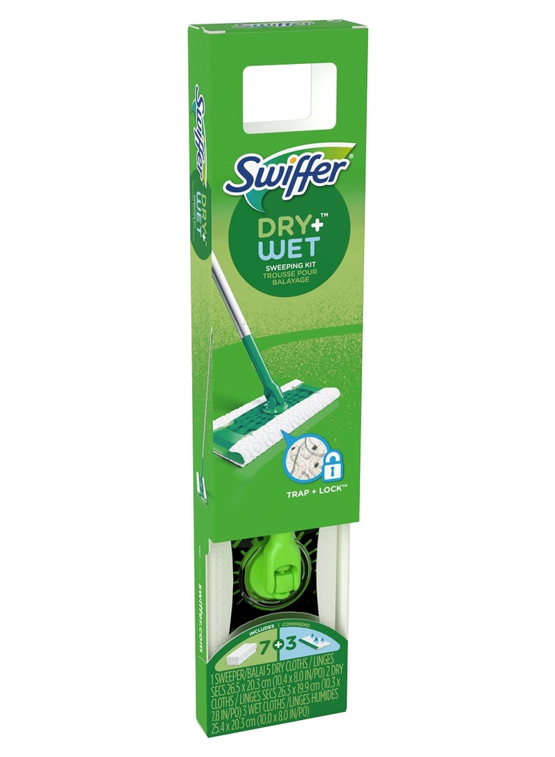 مجموعة أدوات التنظيف والمسح للأرضيات 2 في 1 الجافة والرطبة متعددة الأسطح - Image 2