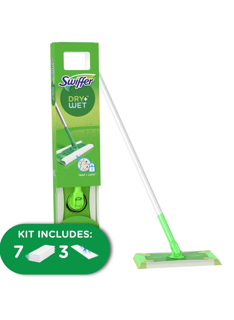 مجموعة أدوات التنظيف والمسح للأرضيات 2 في 1 الجافة والرطبة متعددة الأسطح - Image 3