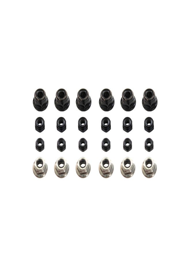 AMORIL Nylon Lock Nut, M2.5 M3 & Flange Lock Nut M3 M4 for RC Brushless Truck Mini 1/10 RZ001G-A,Part Number R11104 - Image 2