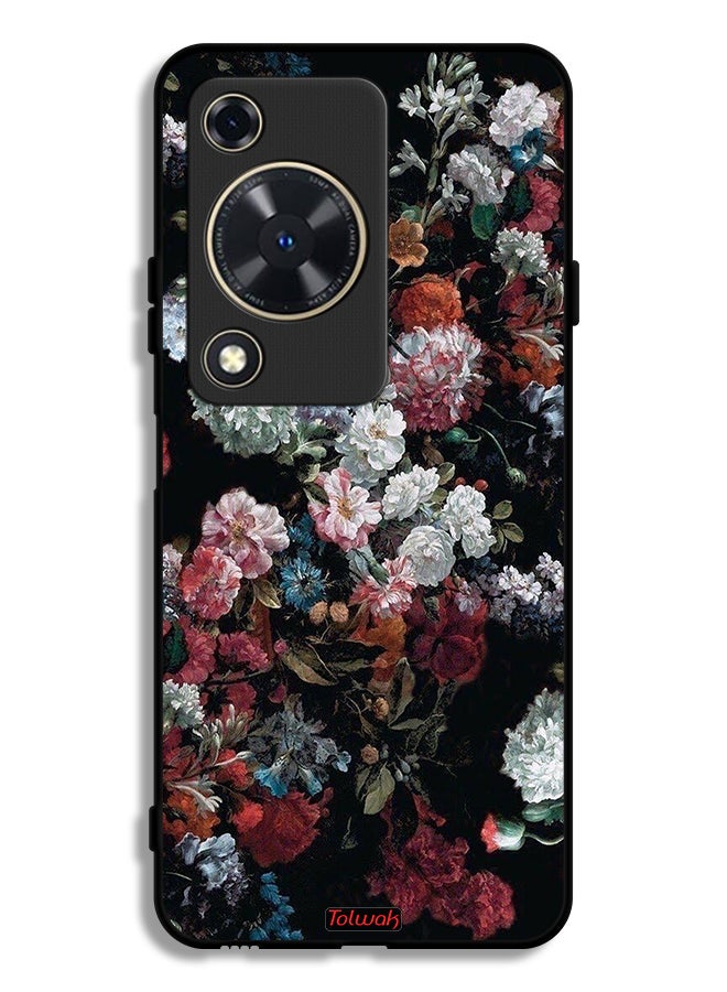 Tolwak Huawei Nova Y63 Protective Case Cover Vintage Roses