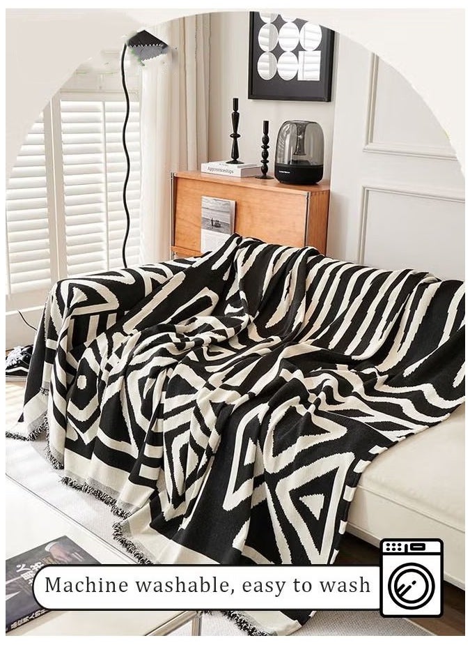 بيوينتي غطاء صوفا من الجاكار الهندسي180*300 سم  - Image 3