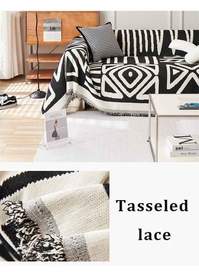بيوينتي غطاء صوفا من الجاكار الهندسي180*300 سم  - Image 5