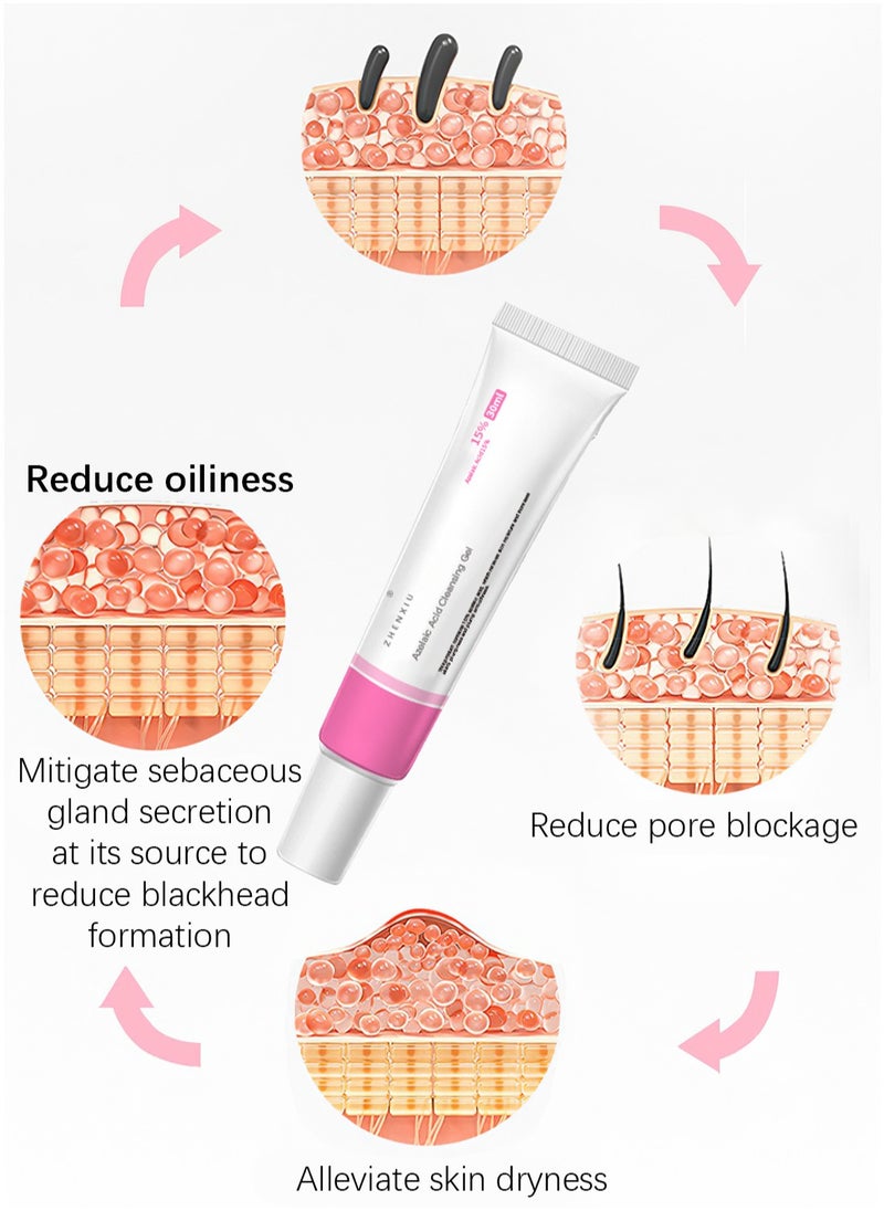 ZHENXIU - Azelaic Acid Cleansing Gel, Acne Treatment Facial Cream with 15% Azelaic Acid to Moisturize, Balance Sebum,and Reduce Redness and Acne Marks, 30ml - Image 1