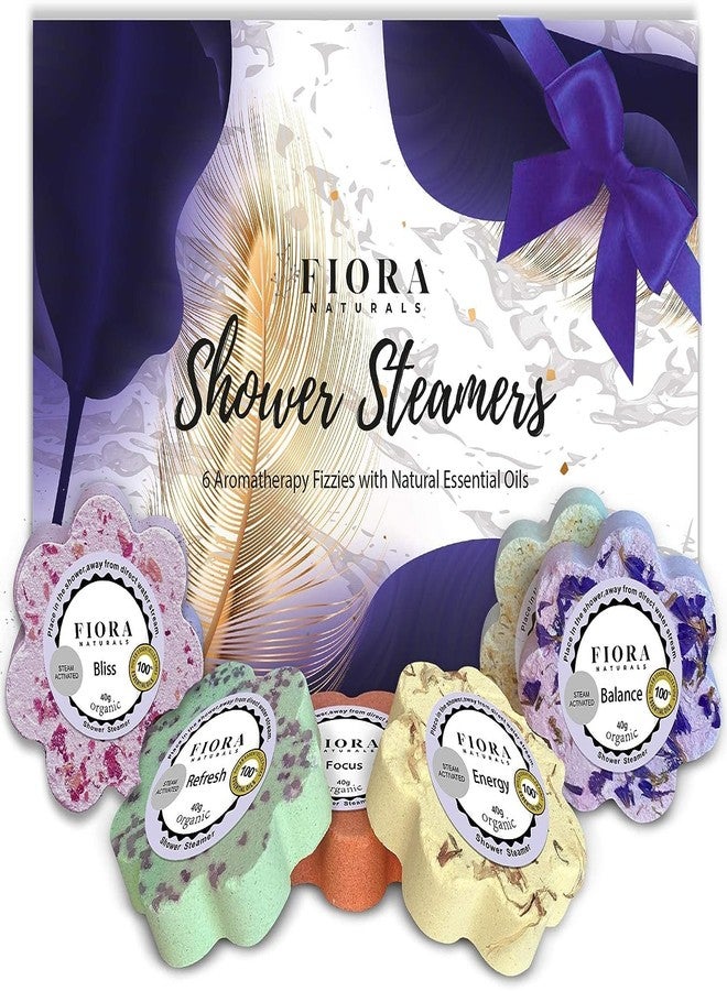Fiora Naturals Shower Bombs Aromatherapy - Shower Steamers Vapor Tablets with Natural Essential Oils. Spa Shower, Shower Bath Bombs, Shower Melts for Women, Selfcare Gift for her, Birthday Gift for Women - Image 1