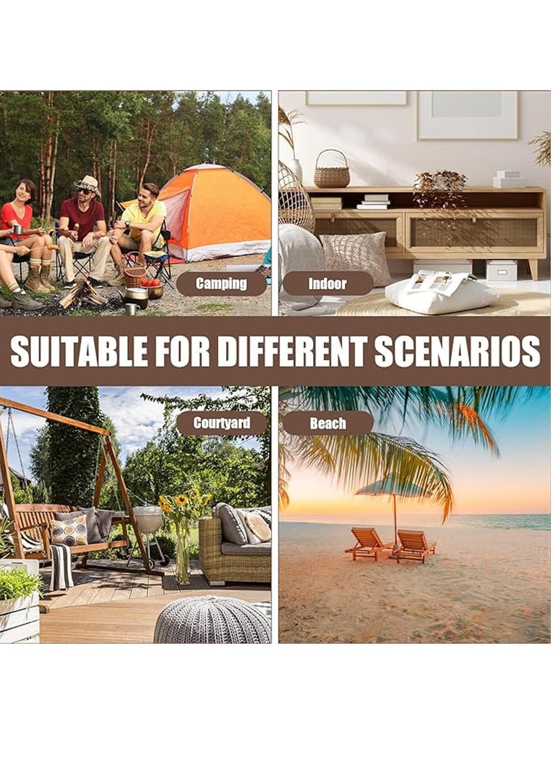 Generic - Inflatable Couch Air Sofa with Electric Air Pump Flocking Two-Seater Lounge Chair Blow Up Double Couches Sofa - Great for Indoor and Outdoor Balcony Backyard Camping Picnic RV - Image 1