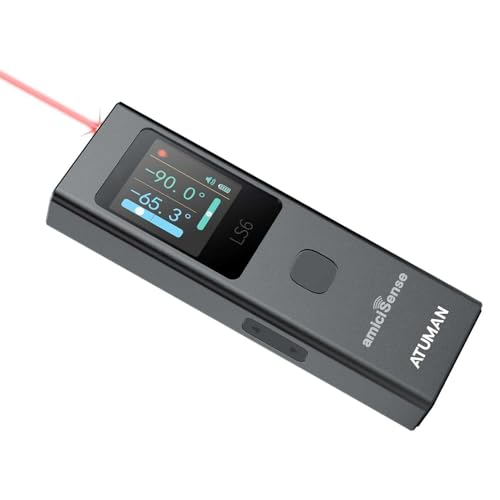 amiciSense 3-in-1 Laser Distance Meter – 19 Modes for Distance, Area, and Volume Measurement, Type-C Rechargeable with Auto-Off and Color Display - Image 1