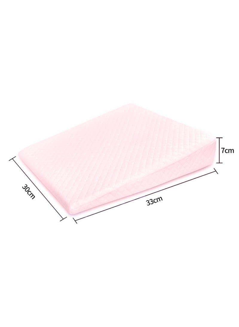 Soft Square Crib Wedge Pillow with Washable Cover, Feeding Pillows for Reflux Baby Sleep 30 * 33 * 7cm, Gerd (Pink) - pzsku/Z6A97A80231957956FC58Z/45/_/1717467225/69f93bdf-6989-4ba4-9062-218253e59e33