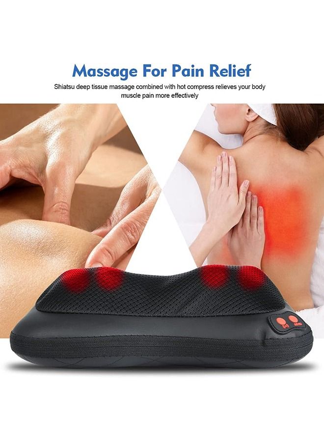 Arabest Back Massager, Shiatsu Neck Massager with Heat, Electric Kneading Massage Pillow for Back, Neck,Shoulders, Legs, Foot,Body Muscle Pain Relief, Use at Home, Car, Office, Gifts for Men, Women  - Image 2
