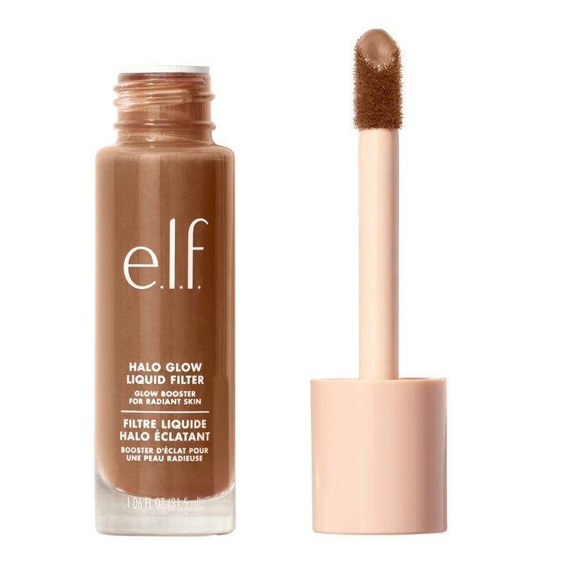 elf Halo Glow Liquid Filter Complexion Booster For A Glowing SoftFocus Look Infused With Hyaluronic Acid Vegan CrueltyFree 6 TanDeep