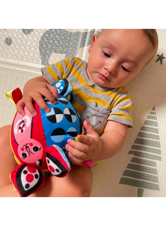 BabyBibi Soft Activity Ball - Baby Sensory and Teething Toy for Early Development & Help Develop Motor Skills - Age 0 Months + - Image 3