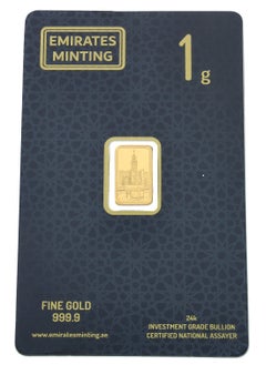 EMIRATES MINTING Emirates Minting 1 Gram Kaaba Gold Bar 999.9 Purity  - Image 1