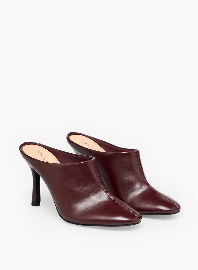 سيليست Women Pointed Toe Stiletto Heel Mules