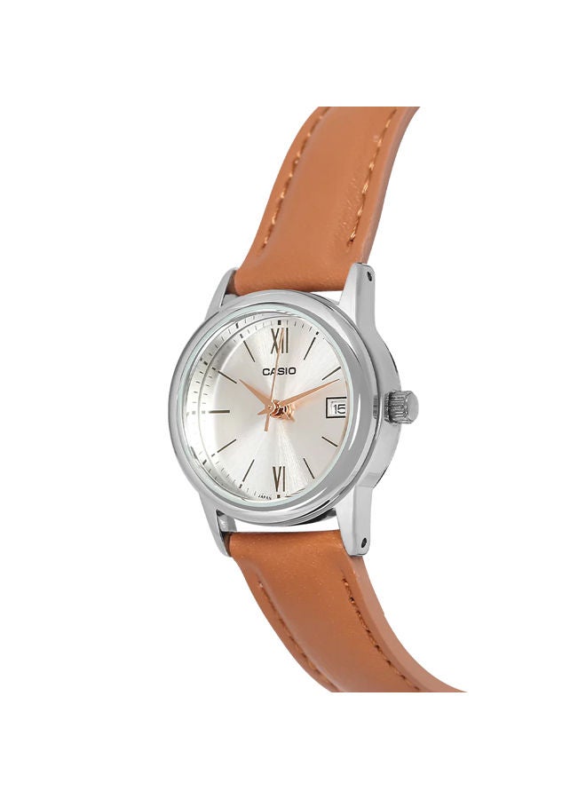 CASIO Leather Analog Watch LTP-V002L-7B3UDF - Image 2