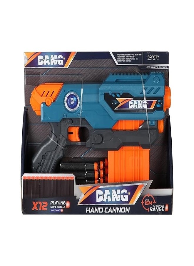 Bang Bang - Hand Cannon Manual Soft Gun, 12 Bullets  - Image 1