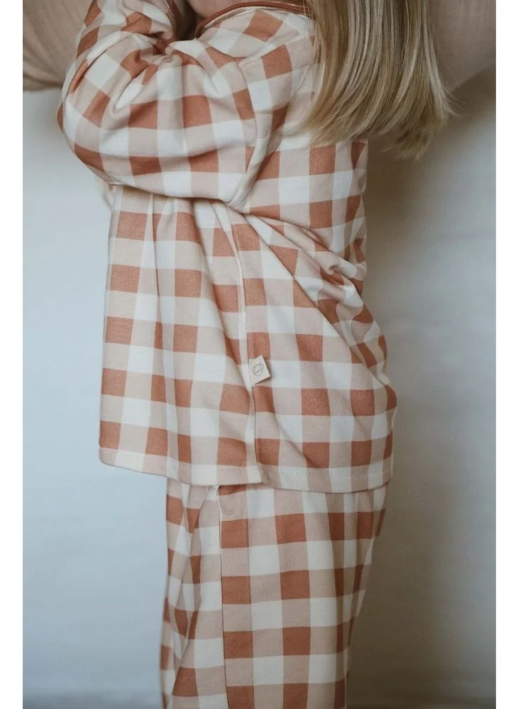 اوهلالا كوالا Plaid Baby Child Pajama Set