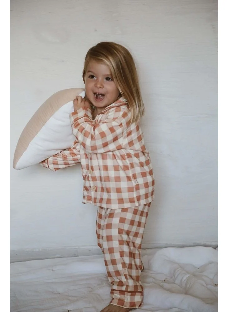 اوهلالا كوالا Plaid Baby Child Pajama Set